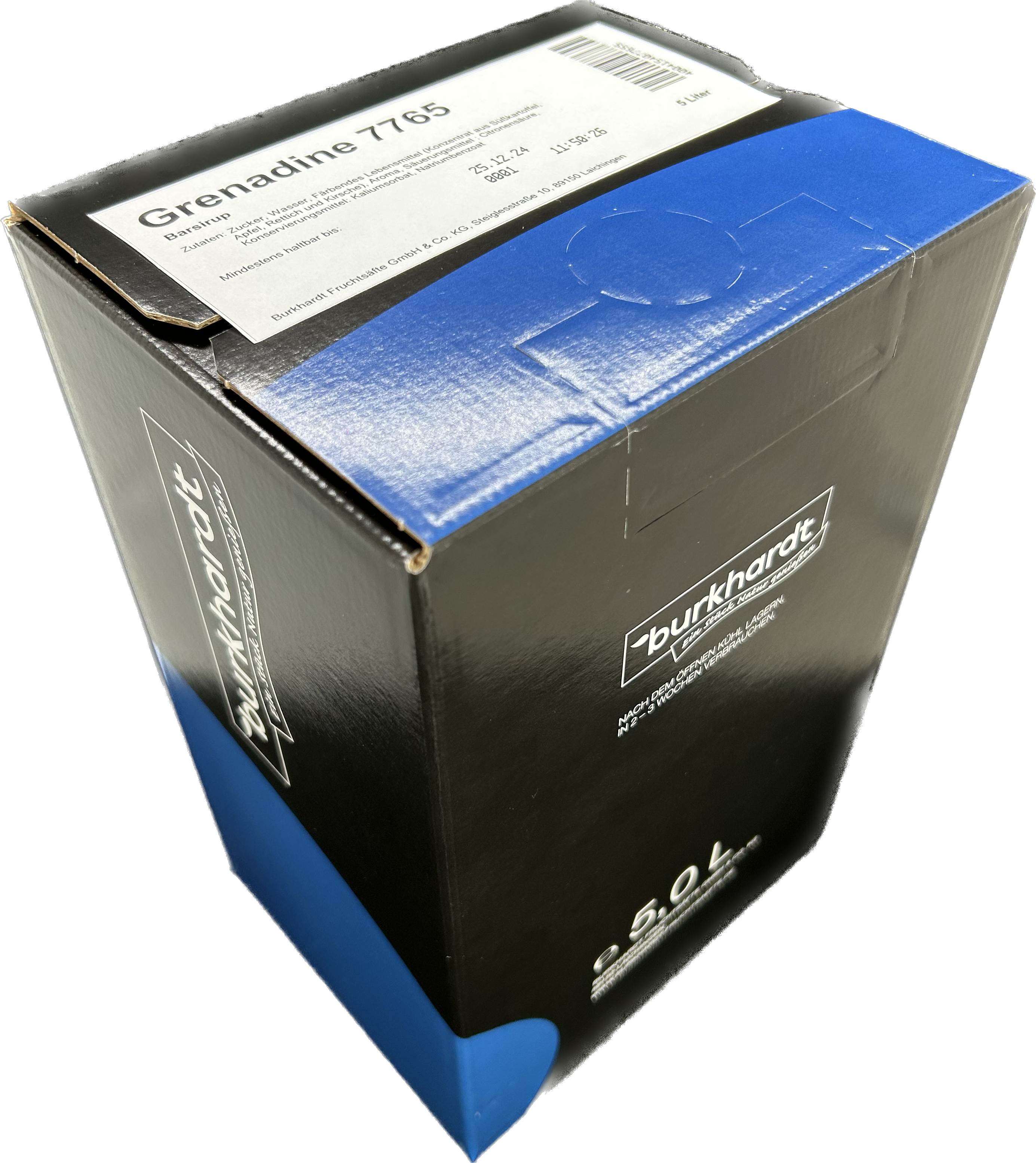 Burkhardt Sirup Grandine BIB 2x5 L EW