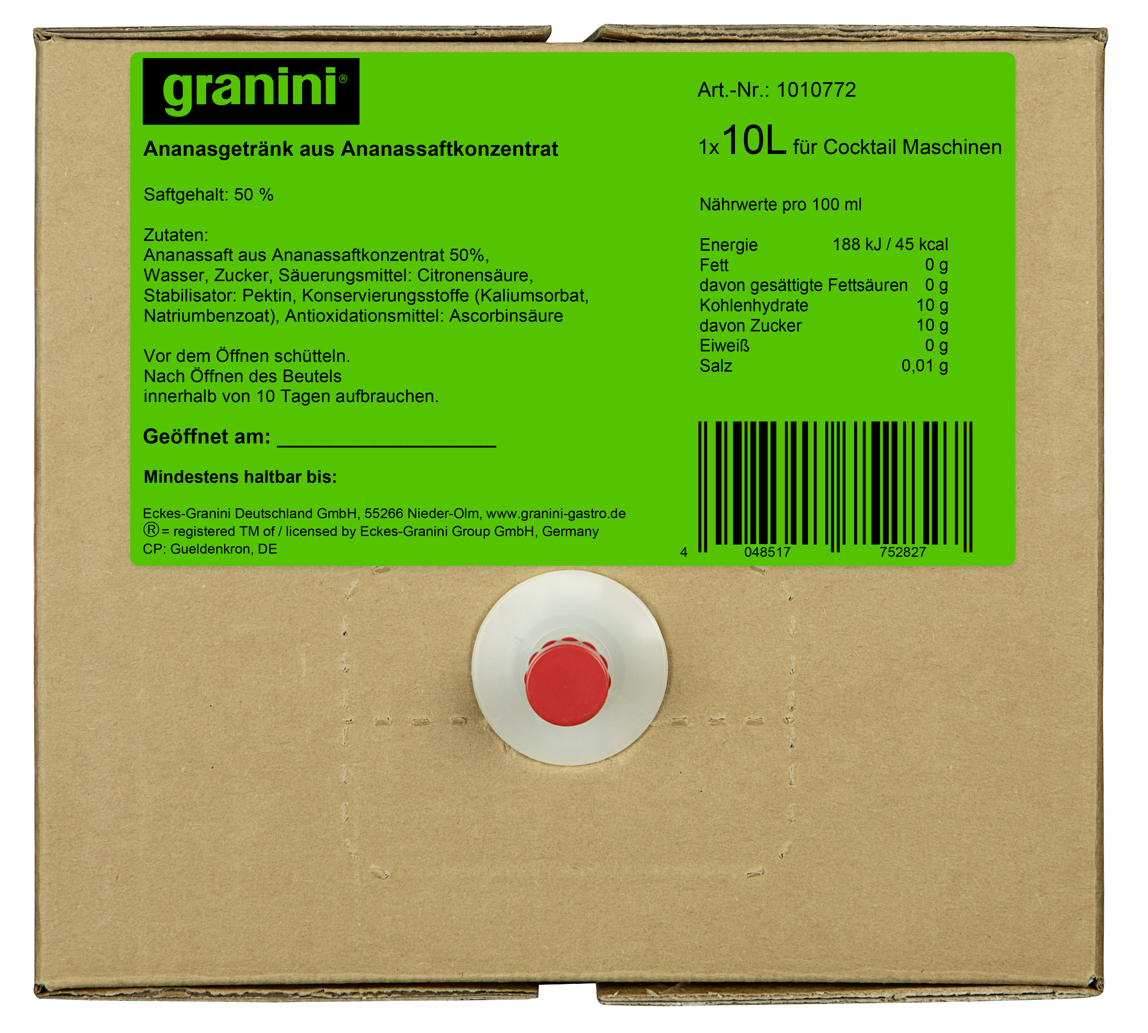 granini Ananas BIB 2 x 10L EW